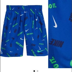 Nike Logofetti swim shorts // size 6-7